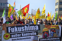  Fukushima - keine Entwarnung! | Demo Neckarwestheim 08.03.2015