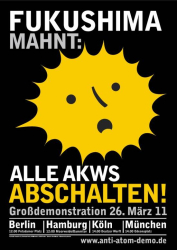 Weiterlesen: Fukushima mahnt: Alle AKWs abschalten!