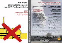 Weiterlesen: Sonntagsspaziergänge 2017